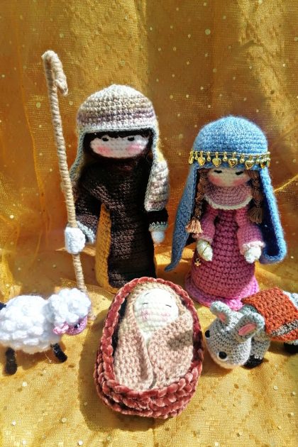 Pesebre a crochet grande 4