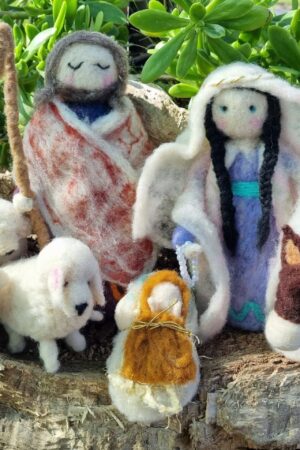 Pesebre de vellón modelo 3